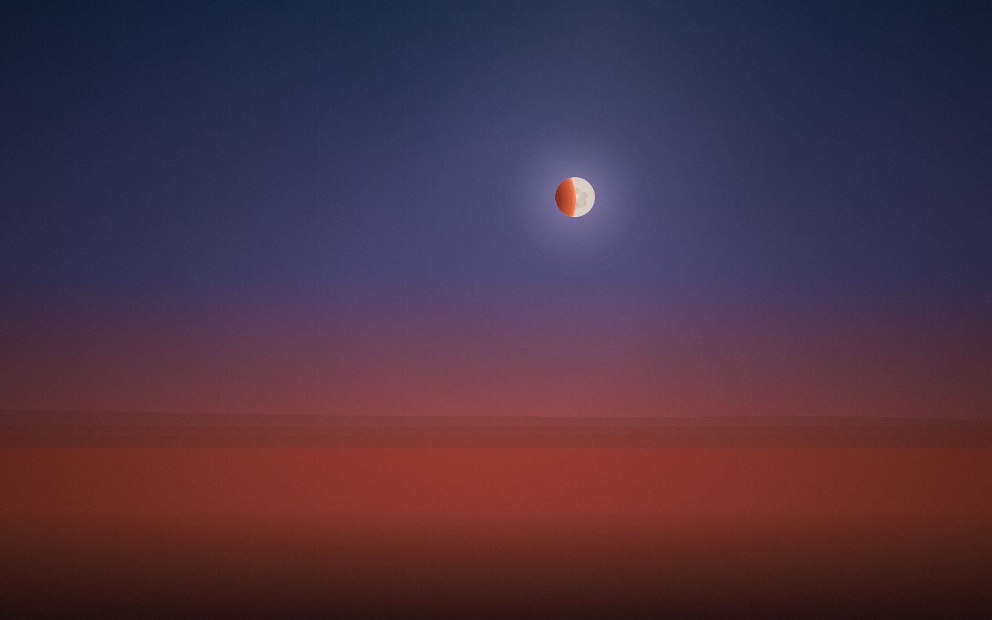 Simulated sky over Agafay Desert Rim, rendered by the Front Row simulator