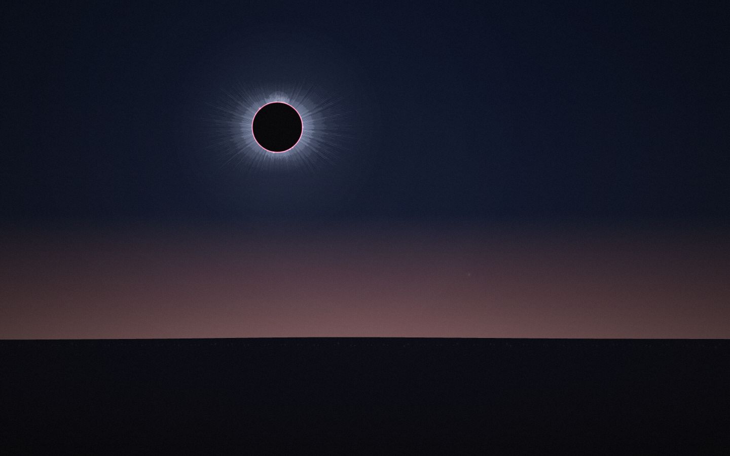 Simulated sky over Páramo de Masa, rendered by the Front Row simulator